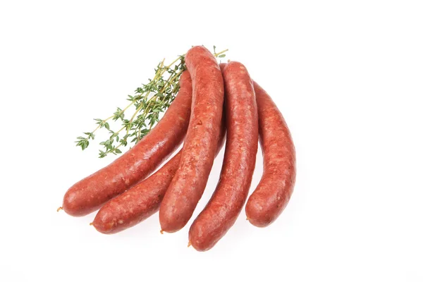 Sausage With Greenery — Stock Photo, Image