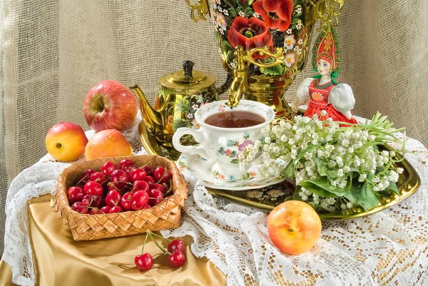 Nature Morte Dans Style Russe — Photo