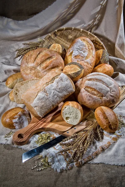 Pão e massa — Fotografia de Stock