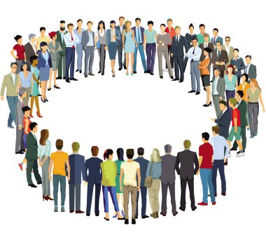 Grupta birlikte durun.