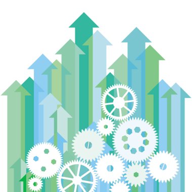 Infographic şablonuyla birlikte hareket, illüstrasyon vites