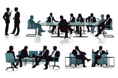 İşbirliği - illüstrasyon iş ekibi