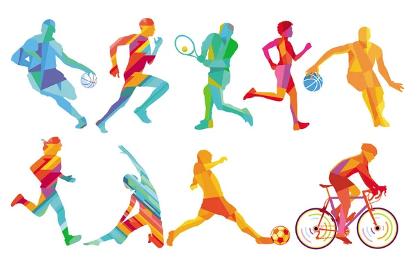 Deporte Juego Trotar Atleta — Archivo Imágenes Vectoriales