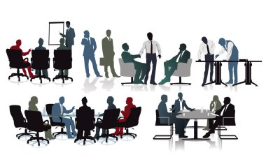 İş takım grubunu - illüstrasyon