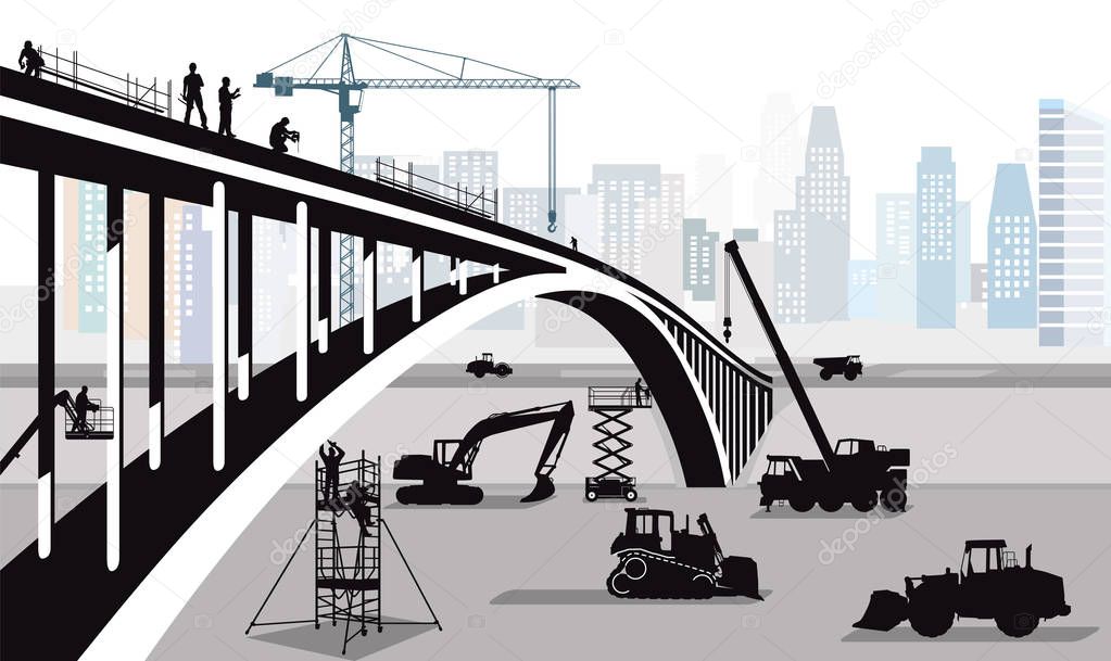 Bridge construction in the big city