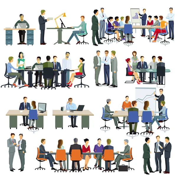 Business Team Samarbete Illustration — Stockfoto