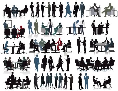 İşbirliği - illüstrasyon iş ekibi