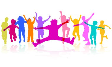 Çocuk oyunu oynayın ve eğlenin, resimle izole edilmiş