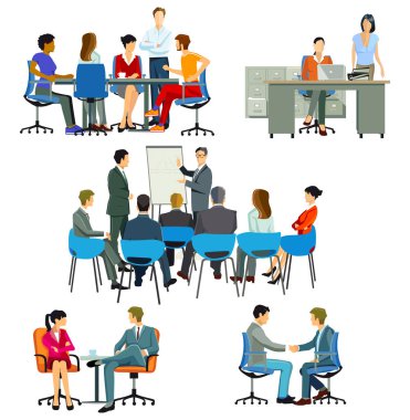 Kurs ve toplantı ofiste.