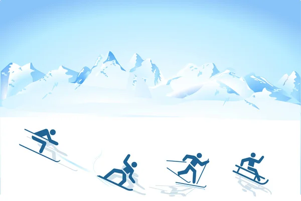 Winter Sports Mountains — Stock Photo, Image