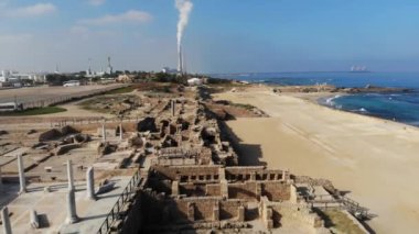 Eski eserler Ulusal arkeolojik Park Caesaria'da Hipodrom 