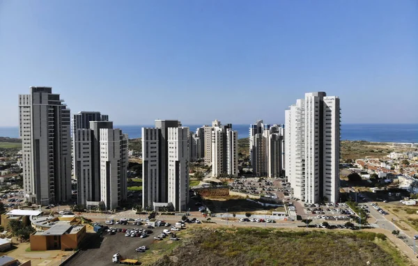 Hadera şehir Akdeniz kıyısında batısında yeni yerleşim alanı