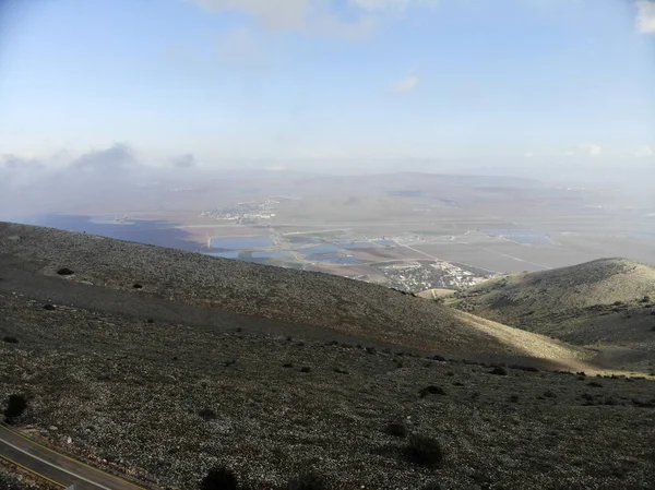 Vista Desde Cordillera Gilboa Hasta Valle Beit Shean —  Fotos de Stock