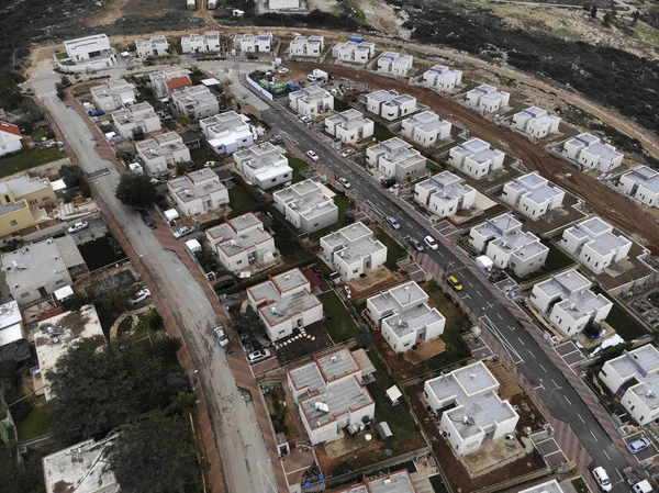 Settlement Riham Israele Vista Dall Alto Sul Cantiere Edilizio — Foto Stock
