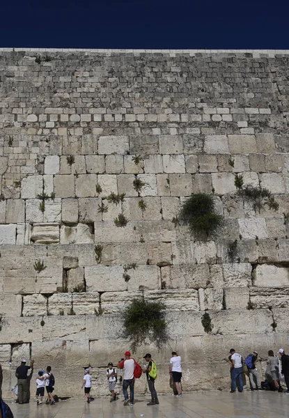 Západní zeď chrámu v Jeruzalémě — Stock fotografie