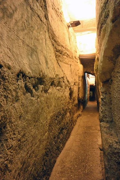 Gerusalemme I tunnel del Muro Occidentale — Foto Stock