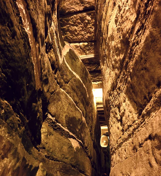 Gerusalemme I tunnel del Muro Occidentale — Foto Stock