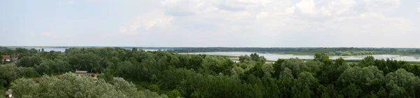 Lago parque nacional panorama e rio Tisza — Fotografia de Stock