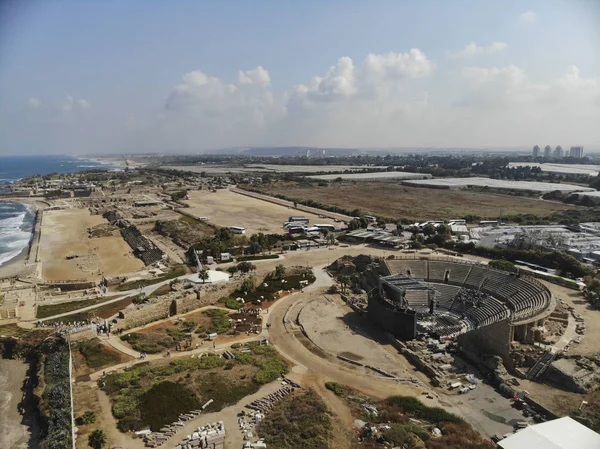 Amfiteater kung Herodes i Caesarea — Stockfoto
