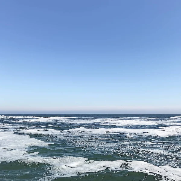 Fundo Natural Paisagem Marinha Com Céu Azul — Fotografia de Stock