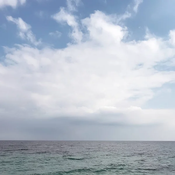 Fundo Natural Paisagem Marinha Com Céu Azul — Fotografia de Stock