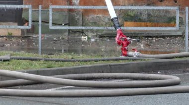 Firehose ve su topu Caddesi üzerinde yakın çekim
