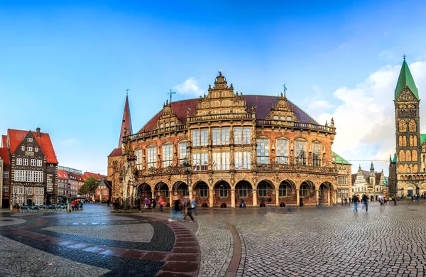 Bremer Hauptmarkt Zentrum Der Hansestadt Deutschland — Stockfoto