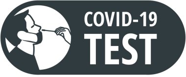 Covid-19 virüs çubuk test simgesi
