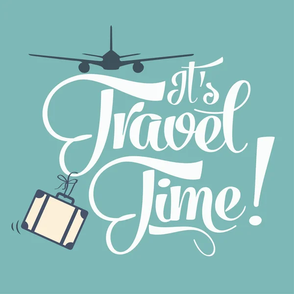 Время путешествовать. Плакат летнего отдыха — стоковый вектор