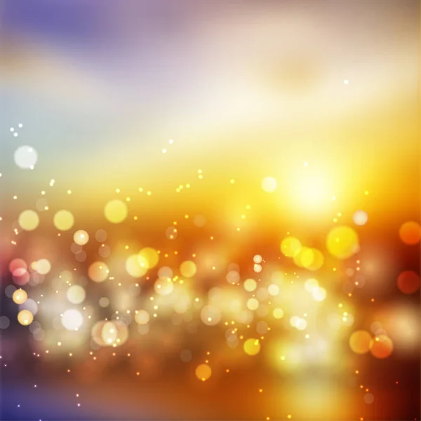 Effet Lumières Bokeh Sur Fond Dégradé Coloré Format Vectoriel — Image vectorielle