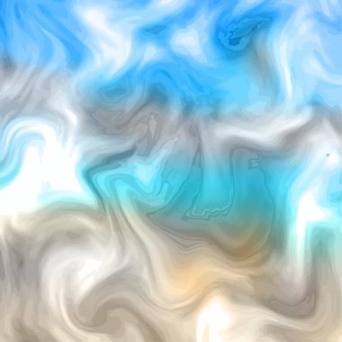 Modern renkli sıvı dalgalar. Sanat tasarımı. Vektör çizimi.