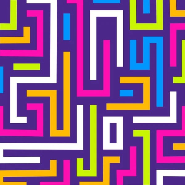 色彩斑斓的迷宫背景矢量格式 — 图库矢量图片