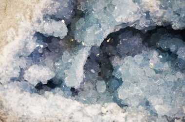 blue celestine mineral texture as very nice natural background clipart