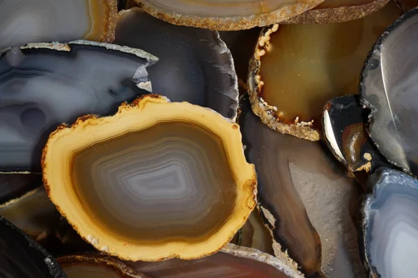 Agate Mineral Collection Very Nice Background — Stock Photo, Image