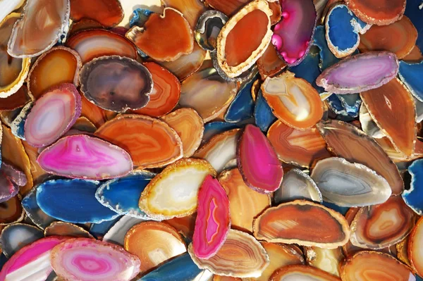 Agate Mineral Collection Very Nice Background — Stock Photo, Image