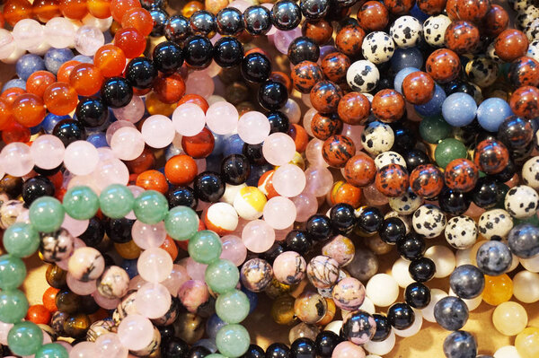 natural mineral necklace texture as very nice background