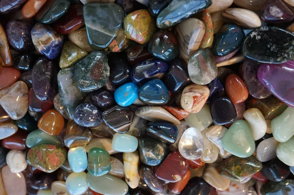 Diversa Colección Gemas Minerales Naturales Como Fondo Agradable — Foto de Stock