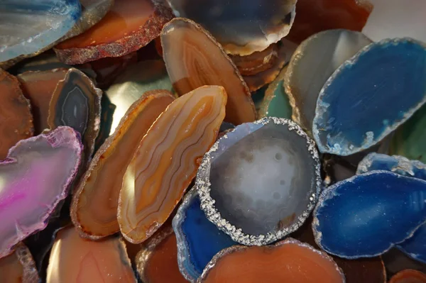 agate mineral collection as very nice background