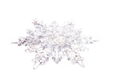 Beyaz arka plan üzerinde izole Noel ağacı süsle