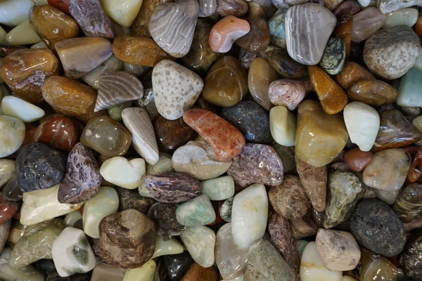 Verschiedene Natürliche Mineralsteinsammlung Als Schöner Hintergrund — Stockfoto