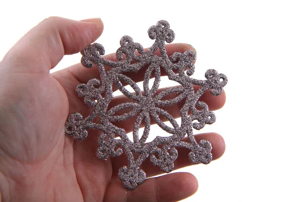 Beyaz arka plan üzerinde izole Noel ağacı süsle