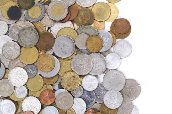 Staré Evropské Mince Jako Velmi Pěkné Finance Pozadí — Stock fotografie