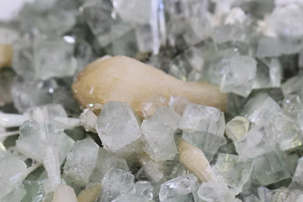 Zeolith Mineralische Textur Als Schöner Natürlicher Hintergrund — Stockfoto