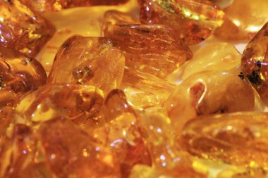 Sarı kehribar mineral koleksiyon doku güzel arka plan olarak
