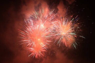 çok güzel arka plan olarak renk fireworks doku