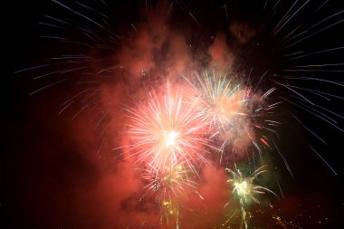 çok güzel arka plan olarak renk fireworks doku