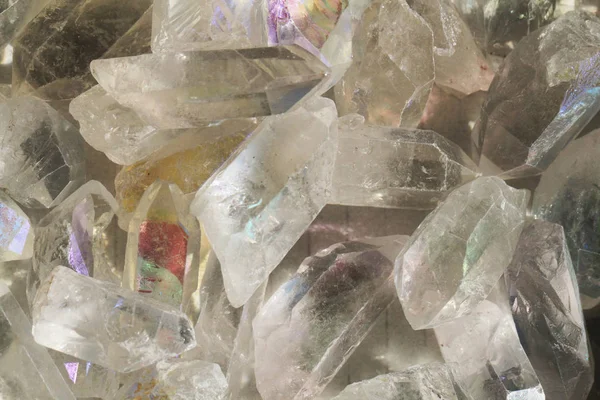 Beyaz Kristal Mineral Doku Çok Güzel Doğal Arka Plan Olarak — Stok fotoğraf