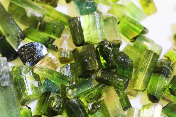 Çok Güzel Arka Plan Olarak Yeşil Verdelite Mineral Koleksiyon — Stok fotoğraf