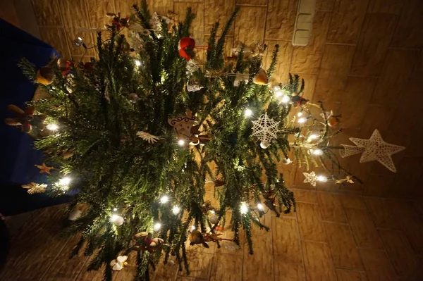 Vánoční Strom Městě Ostrava Česká Republika — Stock fotografie