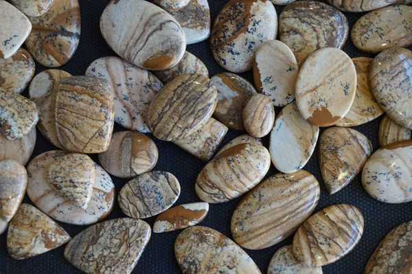 Achat Mineraliensammlung Als Sehr Schöner Hintergrund — Stockfoto